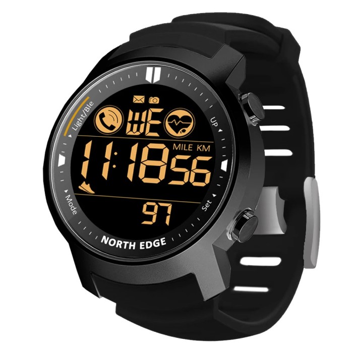 Ceas smartwatch North Edge Laker 2 Sport Digital Control stare de sanatate Reamintire apeluri Poze