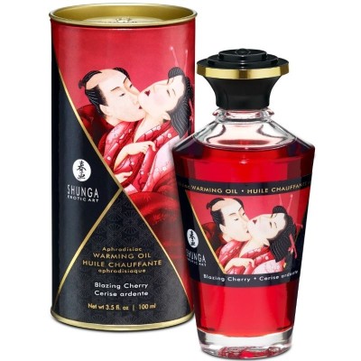 Ulei Afrodiziac Cu Efect De Caldura Blazing Cherry, 100 ml foto