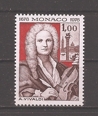 Monaco 1978 - 300 de ani de la nașterea lui Antonio Vivaldi - compozitor, MNH foto