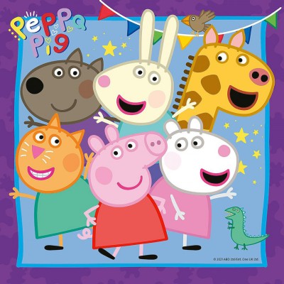 Puzzle Peppa Pig, 3X49 Piese foto