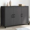VidaXL Dulap, negru, 100,5x39x72 cm, oțel 846680