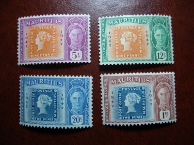MAURITIUS SERIE GEORGE VI MH foto