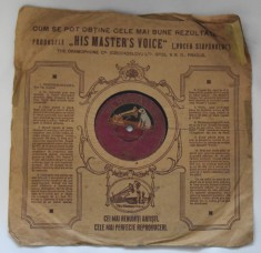 Dorel Livianu - De trei nopti si de trei zile / Ilenuta Cosanzeana - disc ebonita patefon/gramofon His Masters Voice