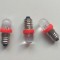 Bec led rosu 6V soclu E10 ptr lanterna avertizare, lampa semnal, macheta, etc