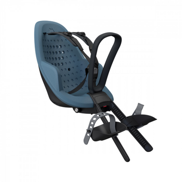 Scaun pentru copii, cu montare pe bicicleta in fata - Thule Yepp 2 Mini Front mounted, Aegean Blue