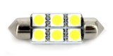 Led bec T10x39 6x5050 alb rece vrac