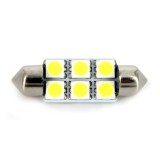 Led bec T10x39 6x5050 alb rece vrac