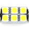 Led bec T10x39 6x5050 alb rece vrac
