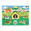 Puzzle din lemn Animalele de companie, 8 piese, 3 ani+