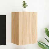 Comodă TV de perete, stejar sonoma 40,5x30x60 cm lemn prelucrat