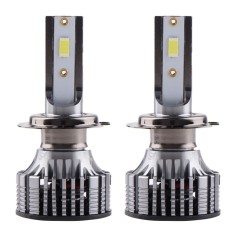 Set 2 LED-Uri Auto Techstar&reg; V8, H7, 120W, 12-24V, 15000 Lumeni, 6000K, Unghi Fascicul 360&deg;, CSP 3570, Canbus, Radiator Aluminiu, Racire Cooling Tech,