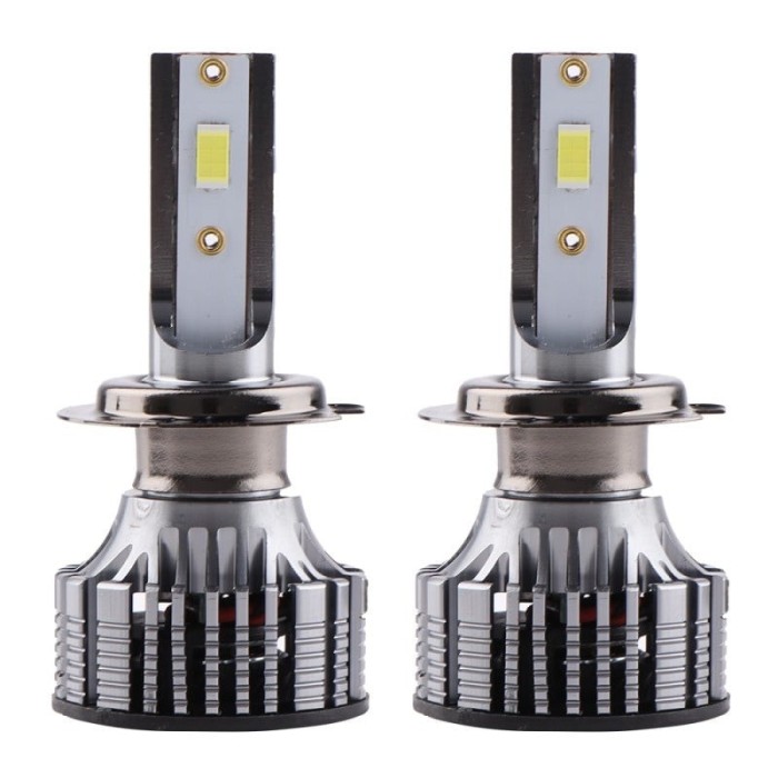 Set 2 LED-Uri Auto Techstar&reg; V8, H7, 120W, 12-24V, 15000 Lumeni, 6000K, Unghi Fascicul 360&deg;, CSP 3570, Canbus, Radiator Aluminiu, Racire Cooling Tech,