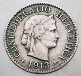 1.321 ELVETIA 5 RAPPEN 1913 B