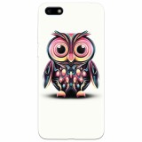 Husa silicon pentru Huawei Y5 2018, Colorful Owl Illustration