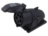 Conector alimentare AC trifazat AMPHENOL IP&amp;S 30A 415V soclu mamă 5 pini IP44