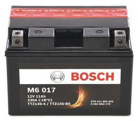 Baterie Moto Bosch M6 Factory Activated 11Ah 230A 12V TTZ14S-BS 0 092 M60 170