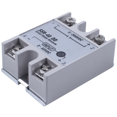 Releu Solid State SSR-40DD, 40A 3-32VDC la 12-200 VDC foto