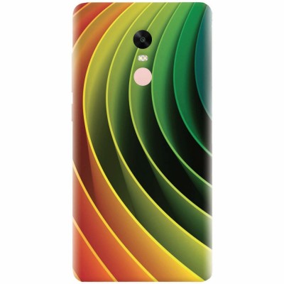 Husa silicon pentru Xiaomi Remdi Note 4X, 3D Multicolor Abstract Lines foto