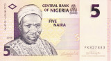 Bancnota Nigeria 5 Naira 2006 - P32a UNC ( hartie )