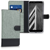 Husa pentru Asus Zenfone 5 Lite, Textil, Gri, 44629.01, Negru, Silicon