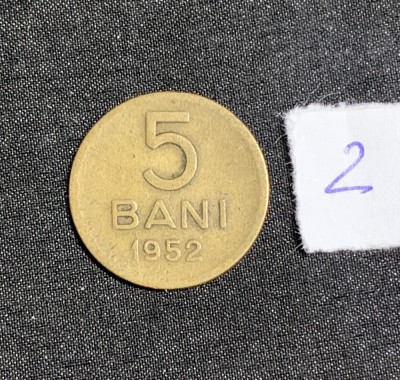 Moneda 5 bani 1952 RPR foto