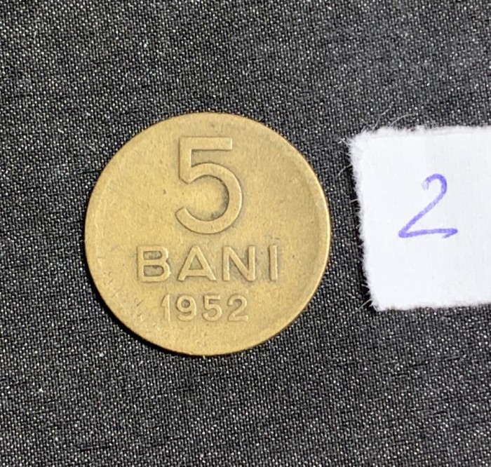 Moneda 5 bani 1952 RPR