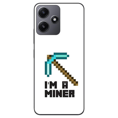 Husa compatibila cu Xiaomi Redmi 12 5G Silicon Gel Tpu Model Minecraft Miner foto