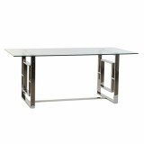 Cumpara ieftin Masă Sufragerie DKD Home Decor Geam Oțel 180x90x75 cm Modernă Living Bucătărie