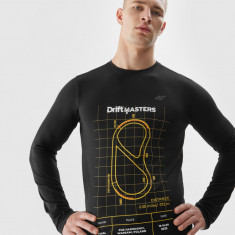 Tricou cu mânecă lungă regular cu imprimeu unisex 4F x Drift Masters