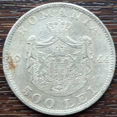 (A1021) MONEDA DIN ARGINT ROMANIA - 500 LEI 1944, REGELE MHAI I