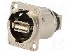 Conector {{Tip conector}}, colier (2 orificii), pt. montare pe panou, SWITCHCRAFT - EHUSBABX