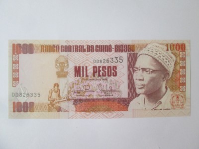 Guineea-Bissau 1000 Pesos 1990 UNC foto