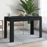 VidaXL Masă de bucătărie, negru, 120x60x76 cm, lemn prelucrat 800757