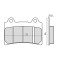 Placute frana (Sinter) Yamaha TDM 850 1991-1995 Cod Produs: MX_NEW 225103093RM