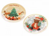 Cumpara ieftin Set 2 platouri sticla Craciun 30 cm