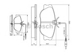 Set placute frana,frana disc FIAT SCUDO combinato (220P) (1996 - 2006) BOSCH 0 986 424 033