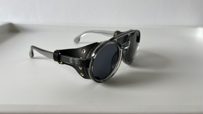 Ochelari de soare Steampunk cu Piele PU