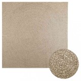 vidaXL Covor ZIZUR aspect iută, 240x240cm, pentru interior și exterior