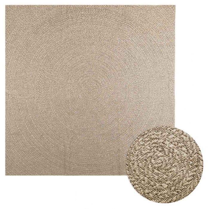 vidaXL Covor ZIZUR aspect iută, 240x240cm, pentru interior și exterior 4010412