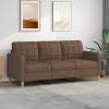 VidaXL Canapea cu 3 locuri, maro, 180 cm, material textil 359102