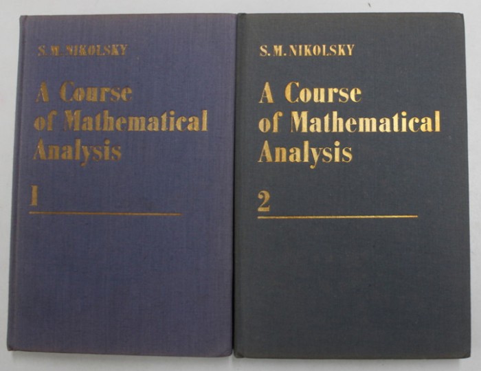 A COURSE OF MATHEMATICAL ANALYSIS , VOL. I - II de S. M. NIKOLSKY