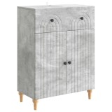 vidaXL Bufet cu sertar Gri Beton 66 x 34,5 x 90 cm Lemn prelucrat 894178