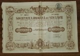 Actiune Societatea Romana de Sticlarie 1923