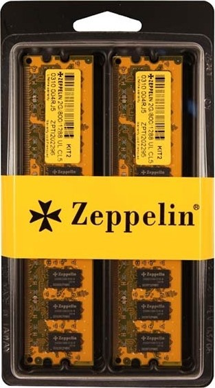 Memorie DDR Zeppelin DDR3 8GB frecventa 1600 Mhz (kit 2x 4GB) dual channel kit (retail) &quot;ZE-DDR3-8G1600-KIT&quot;