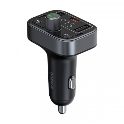 Modulator FM Bluetooth Baseus S-09 Pro, 2 x USB-A - 1 x USB-C C10762200113-00 foto