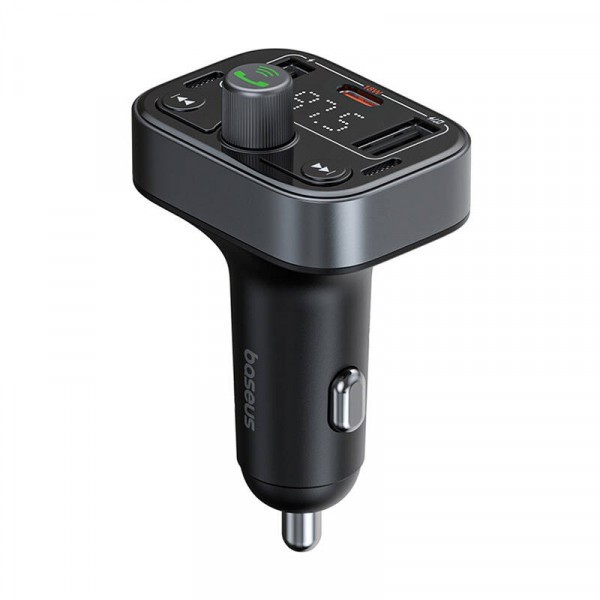 Modulator FM Bluetooth Baseus S-09 Pro, 2 x USB-A - 1 x USB-C C10762200113-00
