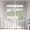 VidaXL Perdele Voile cu Oelii 2 buc Gri deschis 140x245 cm