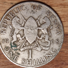 Kenia / Kenya - moneda de colectie - 1 shilling 1968 - moneda raruta !