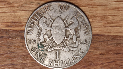 Kenia / Kenya - moneda de colectie - 1 shilling 1968 - moneda raruta ! foto