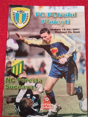 Program meci fotbal FC PETROLUL PLOIESTI - NC FORESTA SUCEAVA (19.05.2001) foto